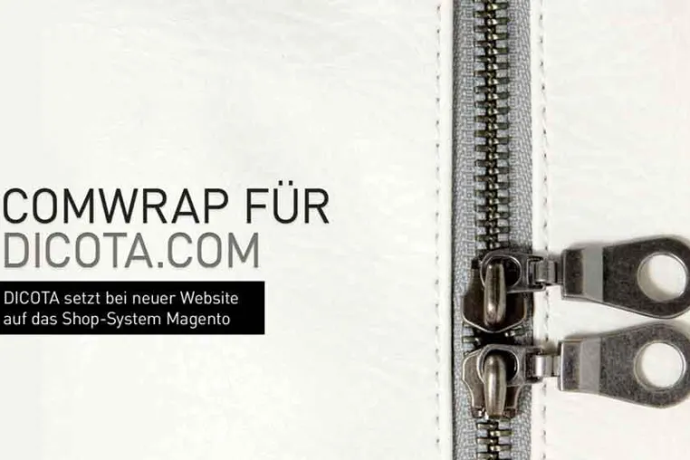 Bild: comwrap relauncht dicota.com