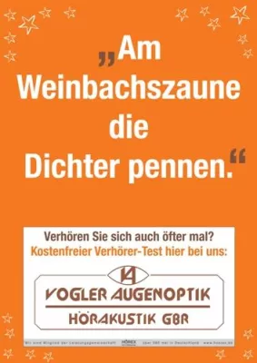 „Am Weinbachszaune die Dichter pennen…“ - HÖREX präsentiert weihnachtliche Motive ihrer „Verhörer-Kampagne“ Bild: „Am Weinbachszaune die Dichter pennen…“ - HÖREX präsentiert weihnachtliche Motive ihrer „Verhörer-Kampagne“