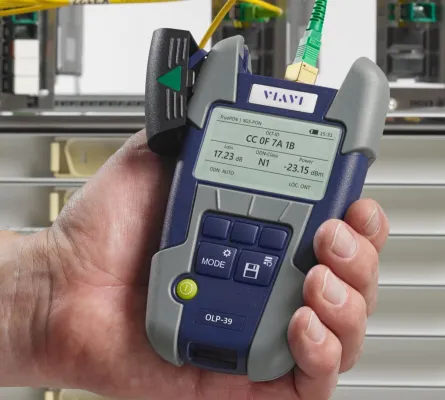 Bild: VIAVI SmartPocket V2 OLP-39 TruePON Tester: erster wellenlängenselektiver Pegelmesser mit Datenanalysefunktion