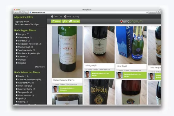 „Oenophorum“ launcht den virtuellen Weinkeller Bild: „Oenophorum“ launcht den virtuellen Weinkeller