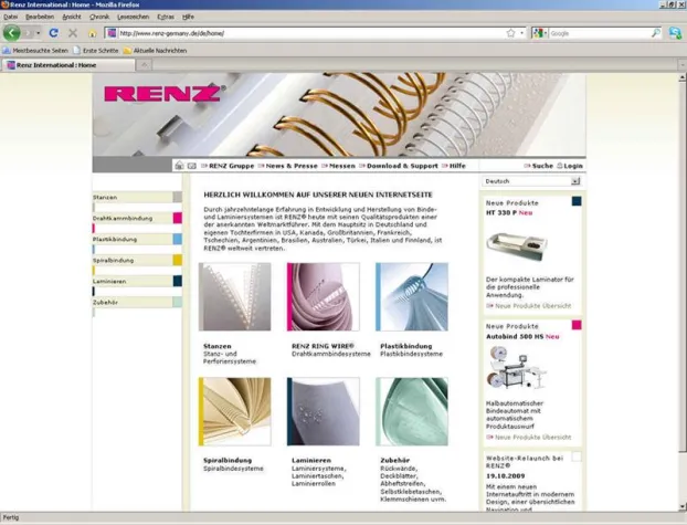 Bild: Website-Relaunch bei RENZ