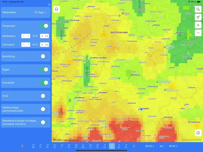 Bild: SunOnly – Personalisierte Wetterkarten für Camper und Outdoor-Enthusiasten