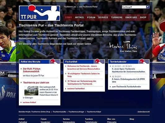 Tischtennis pur: Vergößerung der Verkaufsflächen Bild: Tischtennis pur: Vergößerung der Verkaufsflächen