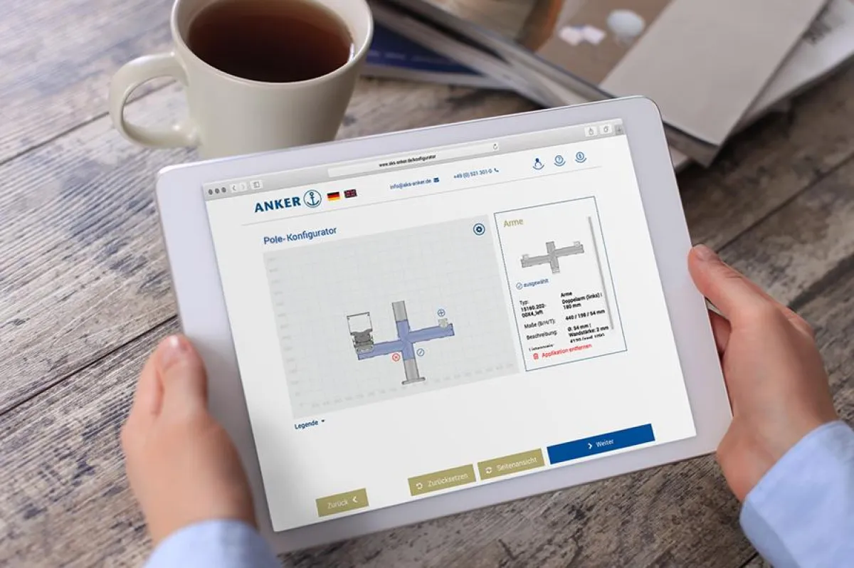 ANKER Poles Konfigurator