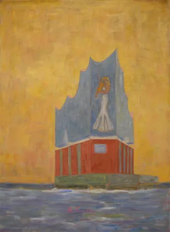 Bild: Vernissage von Arndt Tomás zeigt Elbphilharmonie