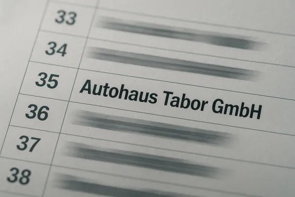 Bild: Autohaus Tabor zählt zu den Top 100 Autohandelsgruppen Deutschlands