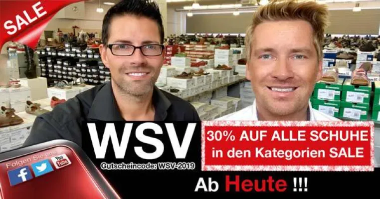 Bild: WSV 2019 bei schuhplus: 30% Rabatt auf Schuhe in Übergrößen für Damen und Herren