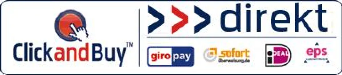 ClickandBuy DIREKT vereint die vier wichtigsten direkten Überweisungsarten aus Deutschland, Österreich und den Niederlanden