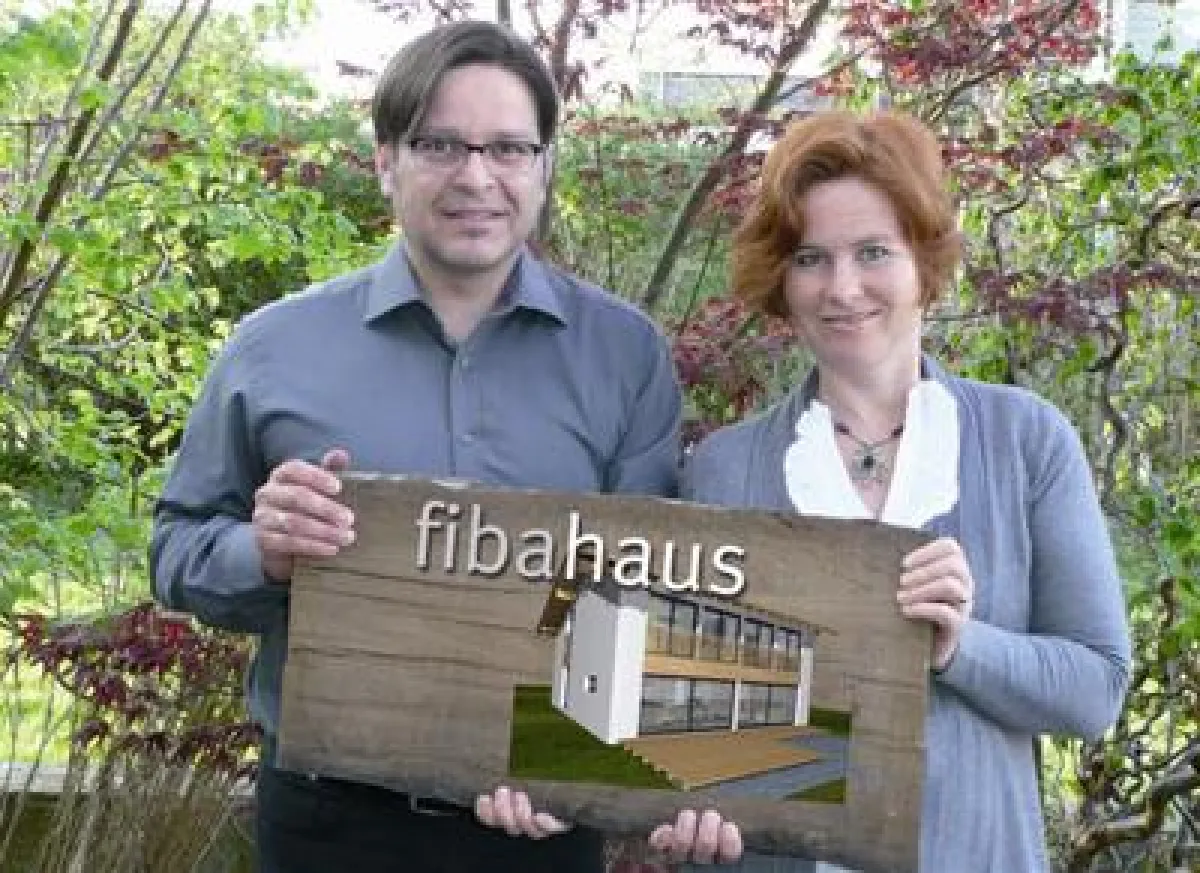 Die Bauherren des Fibahauses: Susanne und Robert Fischbacher