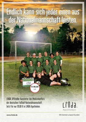 Bild: MARKENRITTER: Perfektes Team-Play für den LINDA DFB Medizinkoffer