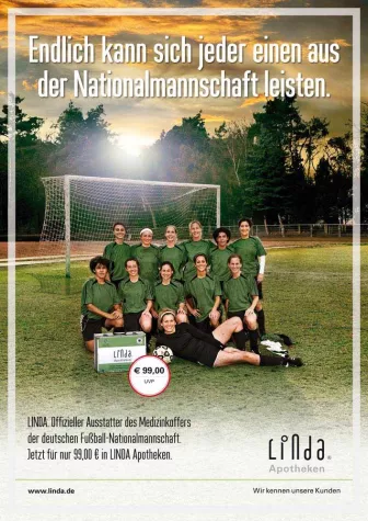 Bild: MARKENRITTER: Perfektes Team-Play für den LINDA DFB Medizinkoffer