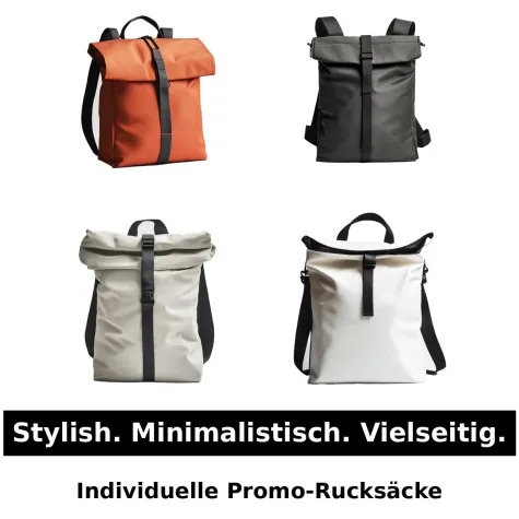 Bild: Individuelle Rucksäcke als Werbeartikel. Ihre Vision, unsere Expertise.