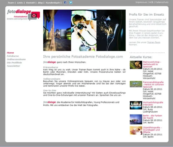 fotodialoge.com - die deutschlandweite Fotoakademie ist online Bild: fotodialoge.com - die deutschlandweite Fotoakademie ist online