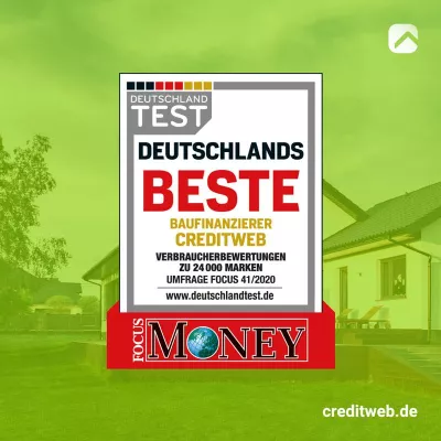Bild: creditweb – Deutschlands beste Baufinanzierung und beste Kundenberater