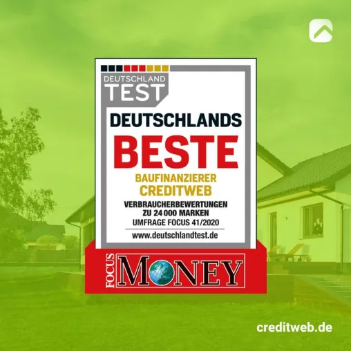 Bild: creditweb – Deutschlands beste Baufinanzierung und beste Kundenberater