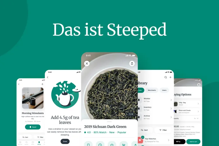Bild: Steeped will den Teemarkt mit einer App digitalisieren