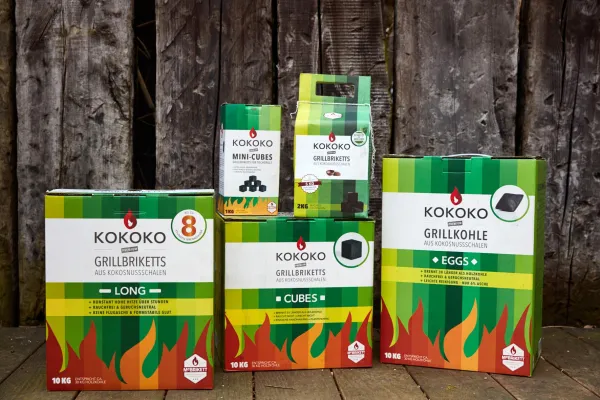 Bild: GRILLEN WIE DIE PROFIS – MIT KOKOSNUSS-BRIKETTS