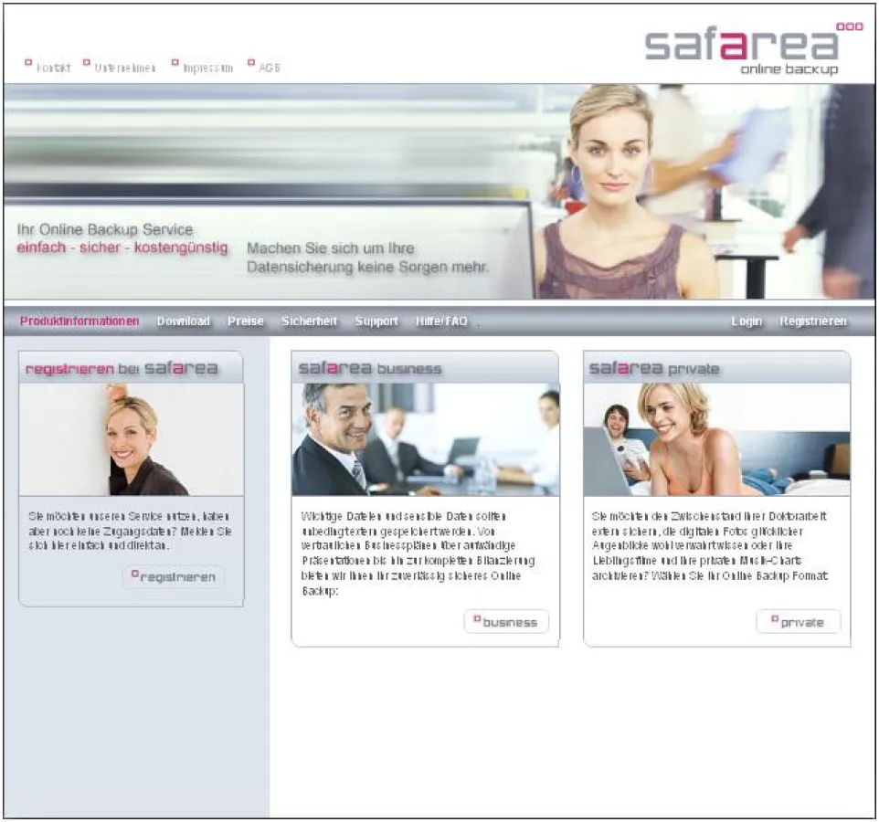 safarea online backup:  ?einfach - sicher - kostengünstig?