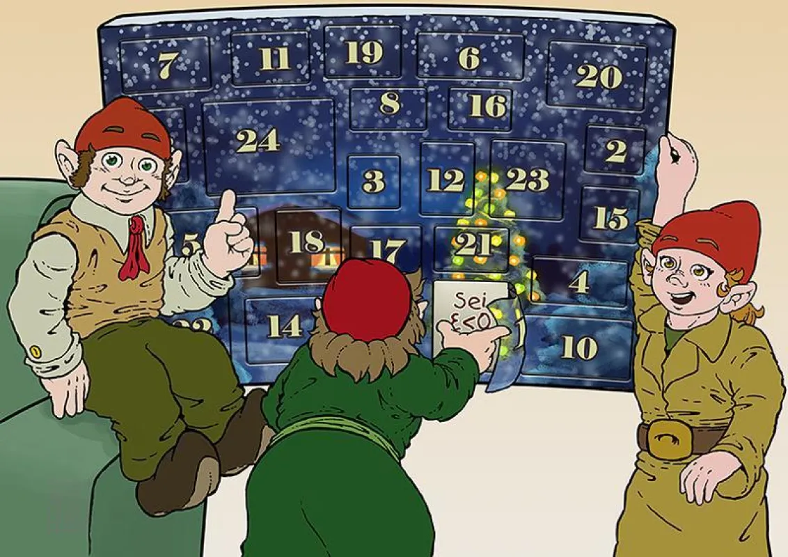 Die Mathe-Wichtel starten den Mathe-Adventskalender (Michael Gralmann für