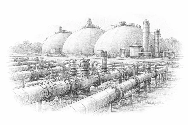 Bild: Sinkende Gasspeicher in Deutschland: Technik, Füllstand und reale Grenzen