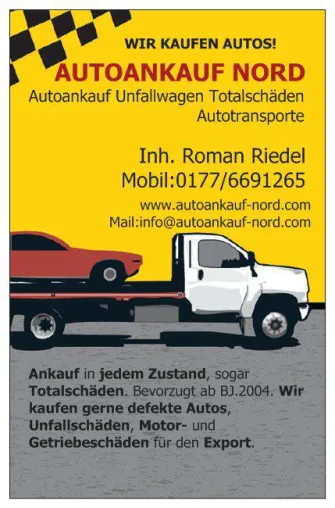 Bild: Auto verkaufen in Hamburg für den Export