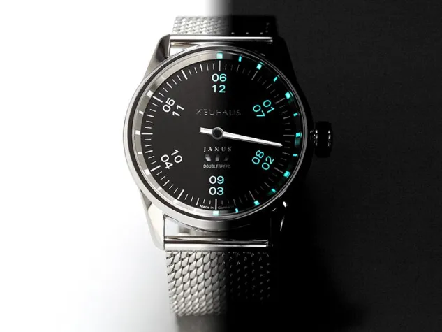 Einzeigeruhr erstmals optimiert ablesbar Bild: Einzeigeruhr erstmals optimiert ablesbar