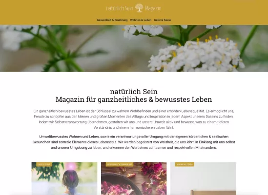 Bild: Neues Magazin „natürlich Sein“ startet: Ein Wegweiser für ganzheitliches & bewusstes Leben