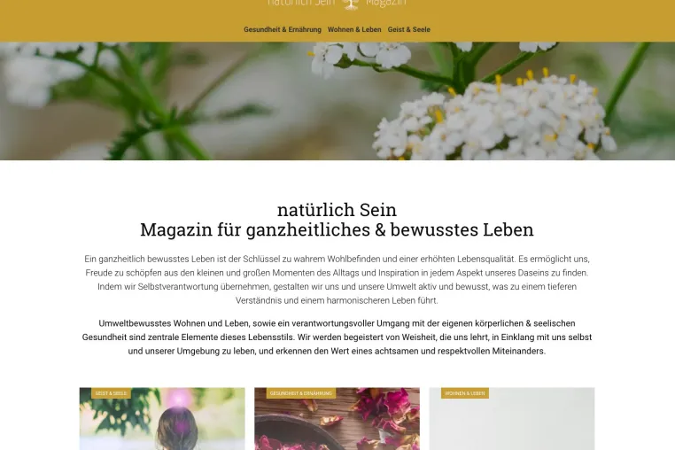 Bild: Neues Magazin „natürlich Sein“ startet: Ein Wegweiser für ganzheitliches & bewusstes Leben