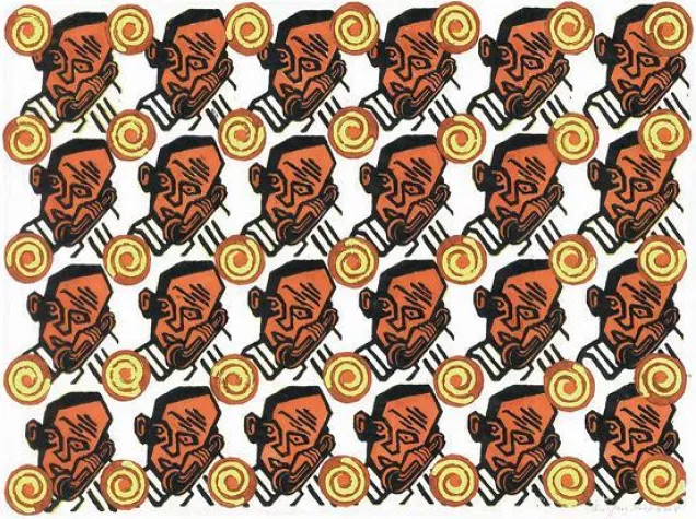 Bild: Flimmernde Ornamente und eine zoologische Sammlung im Leipziger Tapetenwerk