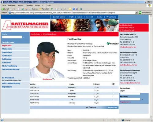 Bild: Die erfolgreiche Website der Firma Sattelmacher KG ist nun im neuen Layout online