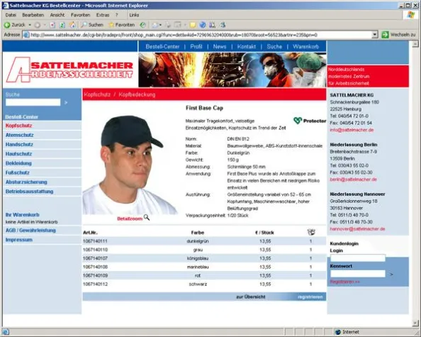 Bild: Die erfolgreiche Website der Firma Sattelmacher KG ist nun im neuen Layout online