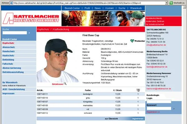 Bild: Die erfolgreiche Website der Firma Sattelmacher KG ist nun im neuen Layout online