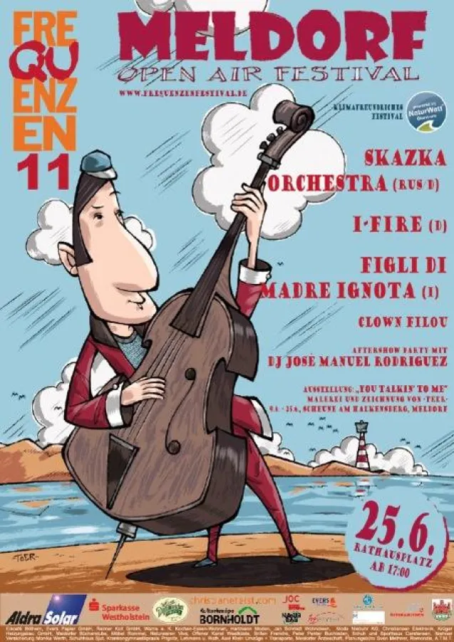 Das Plakat des FrequenzenFestivals Meldorf am 25.6.2011