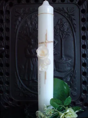 Bild: Neue Modellierungstechnik für Wachsblumen als Kerzendekor