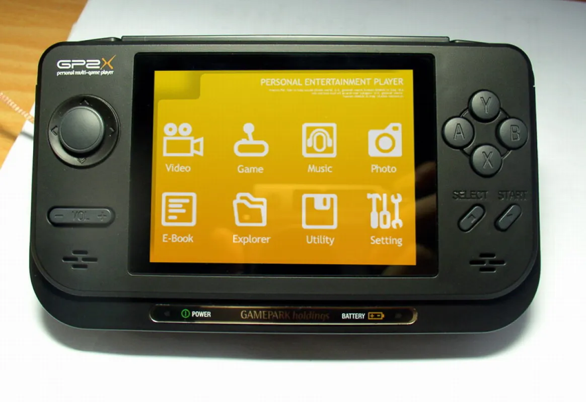 GP2X mit Startscreen