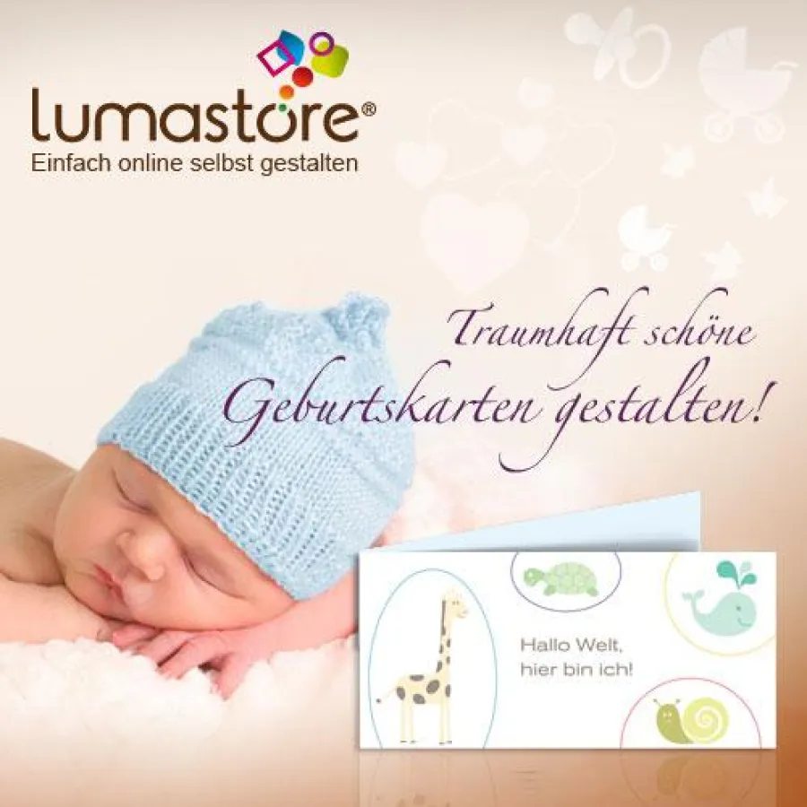 Neue Designs für Geburtskarten online
