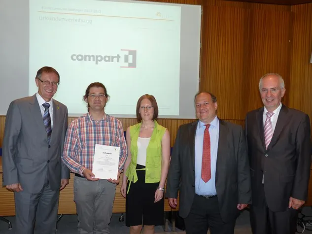 Bild: Compart erhält ECOfit-Zertifikat für betrieblichen Umweltschutz