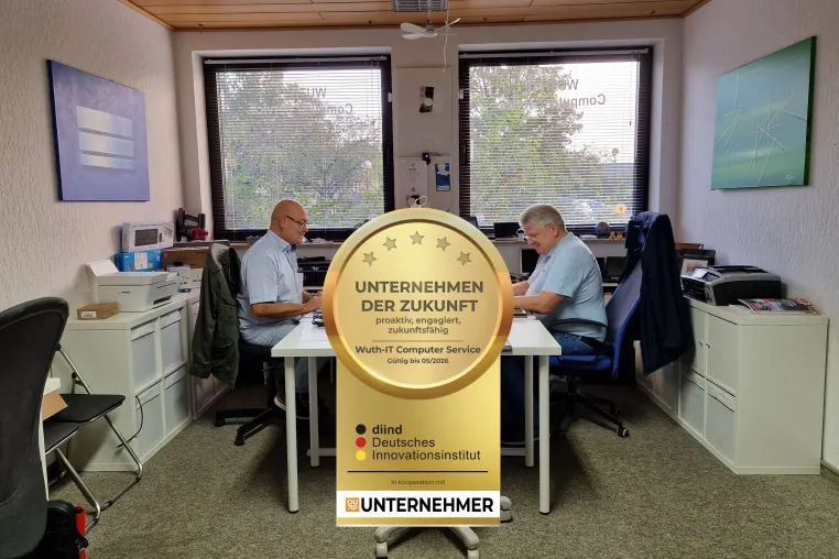 Bild: Wuth-IT Computer Service als „UNTERNEHMEN der Zukunft“ ausgezeichnet