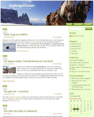 Gipfelgeflüster – Das neue Blog aus Südtirol Bild: Gipfelgeflüster – Das neue Blog aus Südtirol