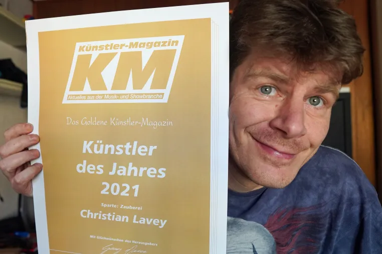 Bild: Zauberer Christian Lavey erneut ausgezeichnet