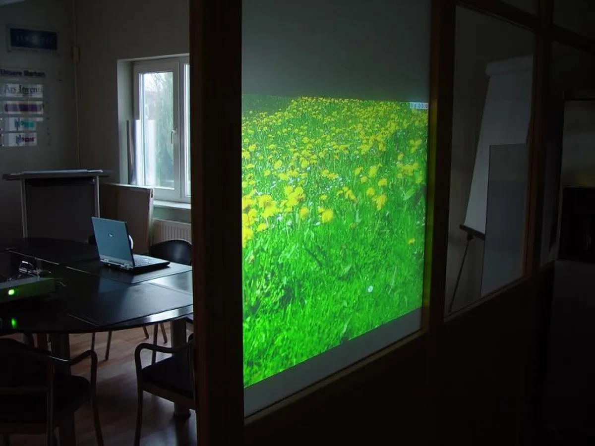 Projektionsfolie Glasmovie