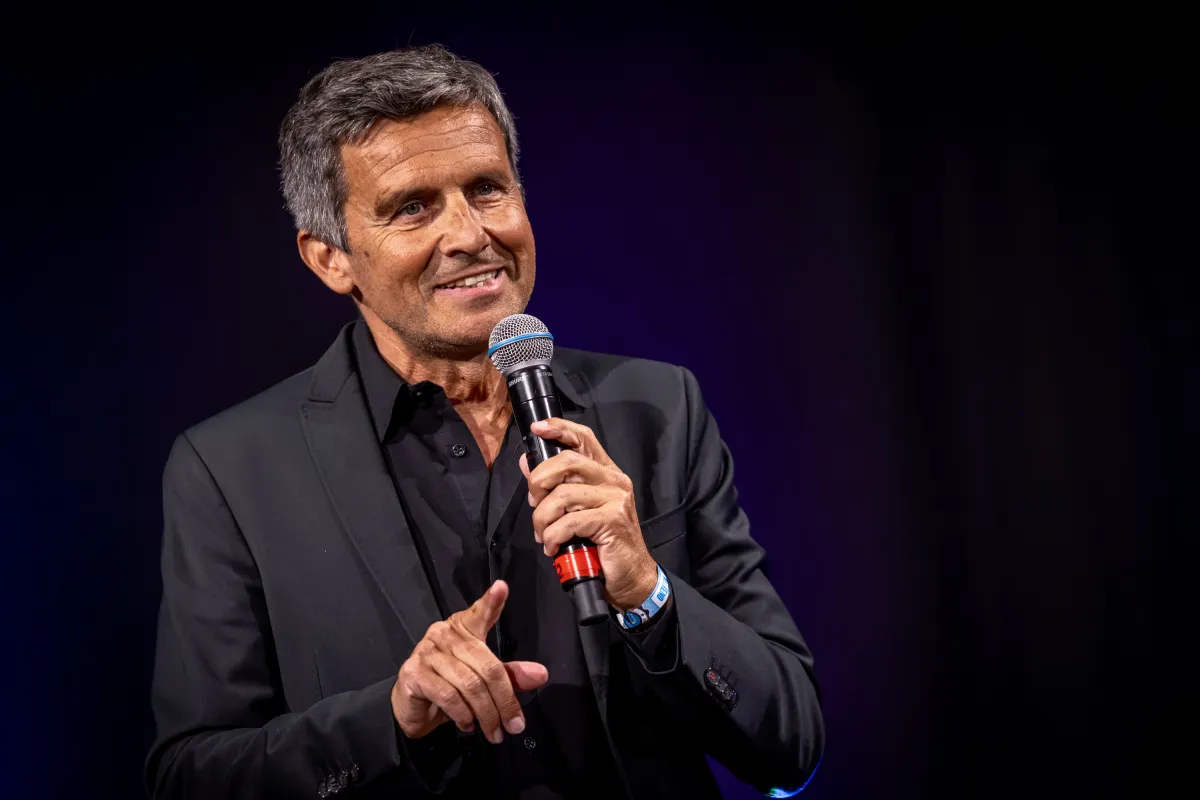 Christian Karl live beim Founder Summit: Bitcoin auf den Punkt gebracht – und ins Bewusstsein (© FASZINATIONS-FOTOGRAFIE / Holger Bulk)