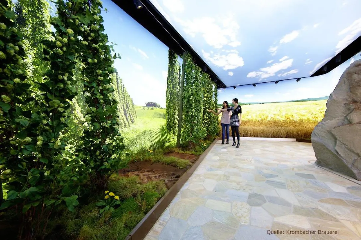 Wie  riecht ein Gerstenfeld? im Krombacher Raum der Sinne