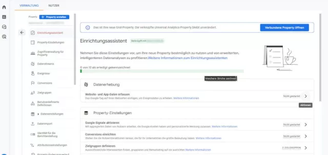 Bild: Jetzt Umstellung auf Google Analytics GA4 Property beginnen