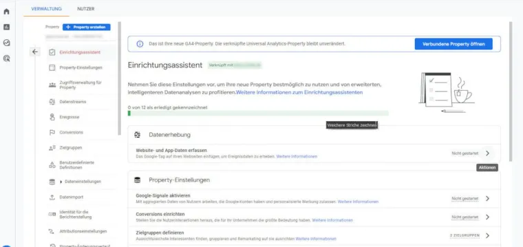 Jetzt Umstellung auf Google Analytics GA4 Property beginnen Bild: Jetzt Umstellung auf Google Analytics GA4 Property beginnen