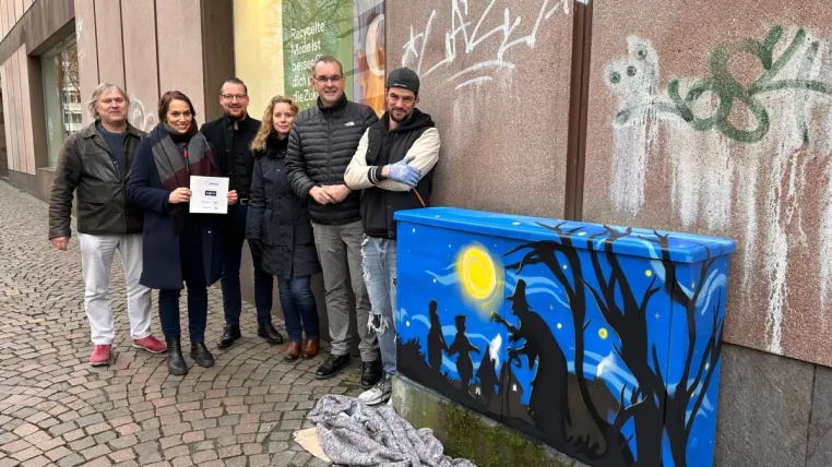 Graffiti-Kunst verschönert Siegburg - Kreatives Stadtbild dank einzigartigem Kunstprojekt Bild: Graffiti-Kunst verschönert Siegburg - Kreatives Stadtbild dank einzigartigem Kunstprojekt