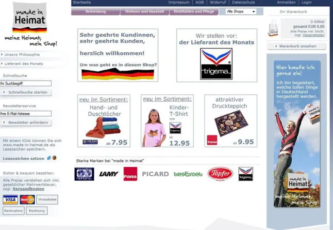 Der neue Online-Shop für Waren made in Germany geht an den Start Bild: Der neue Online-Shop für Waren made in Germany geht an den Start