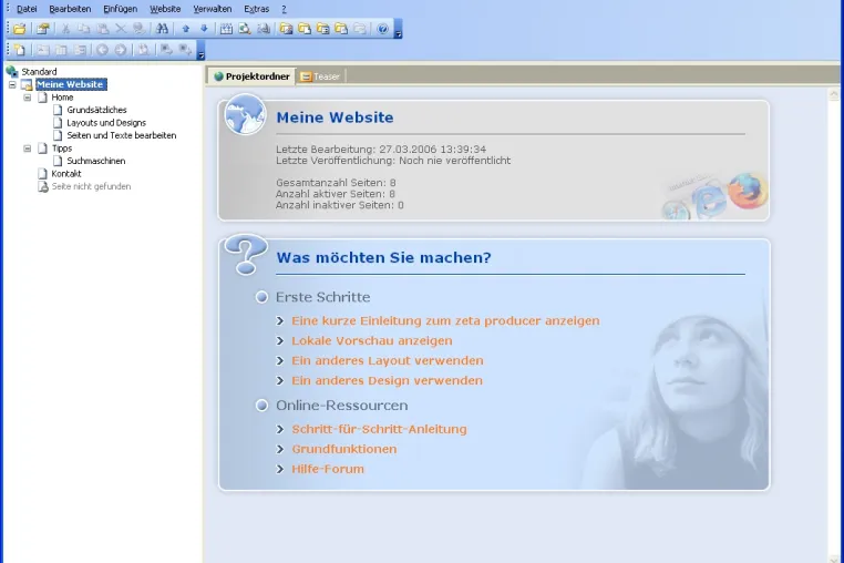 zeta producer 7 Freeware: Content Management ganz einfach Bild: zeta producer 7 Freeware: Content Management ganz einfach