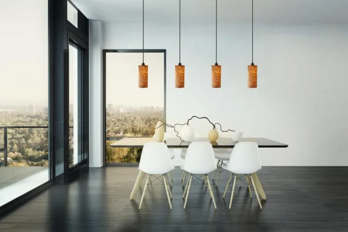 Bild: Nachhaltig und elegant: Designleuchten aus einzigartigem Furnierholz