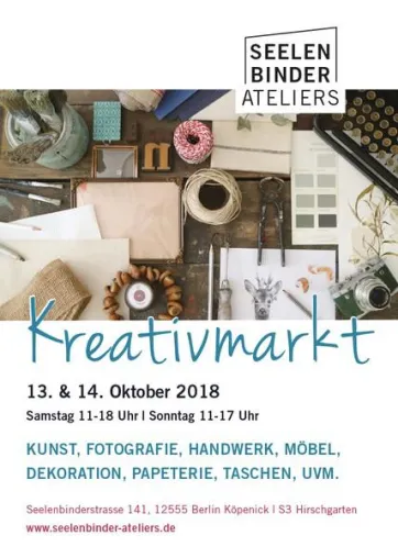 Bild: 2. Köpenicker Kreativmarkt: Kunst trifft Handwerk in den Seelenbinder Ateliers
